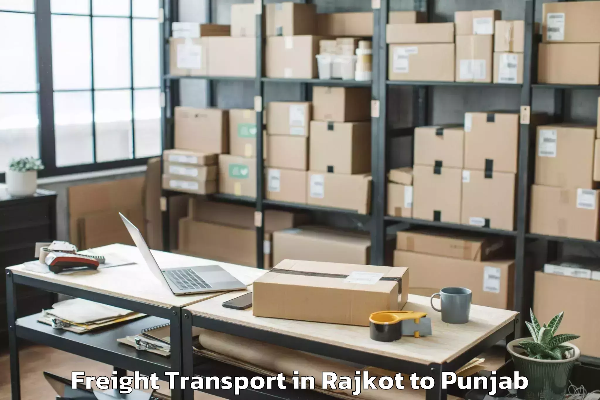 Trusted Rajkot to Khanna Freight Transport